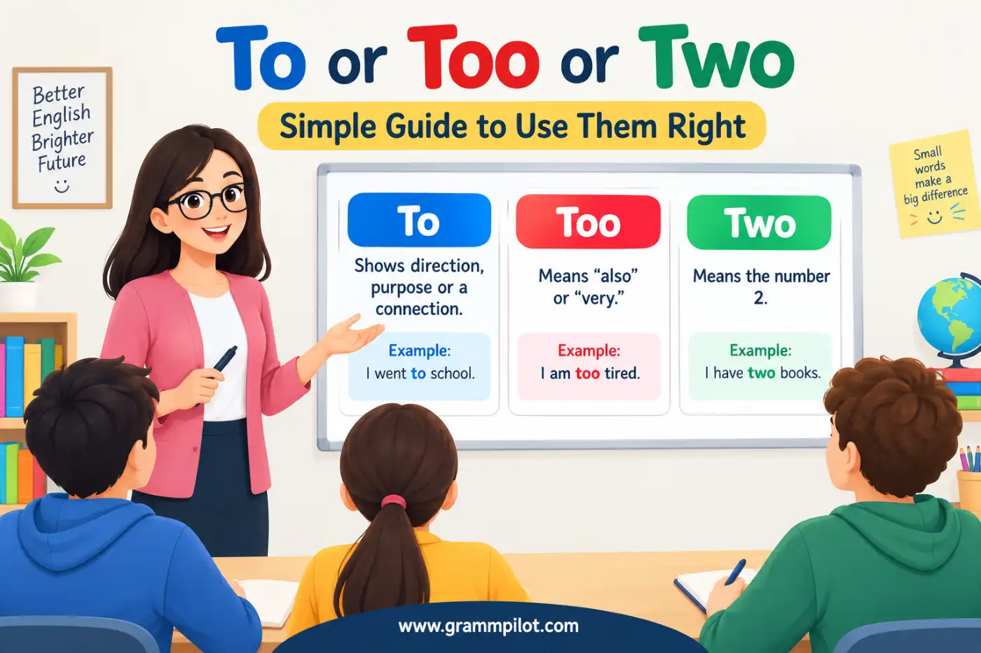 To or Too or Two: Simple Guide to Use Them Right