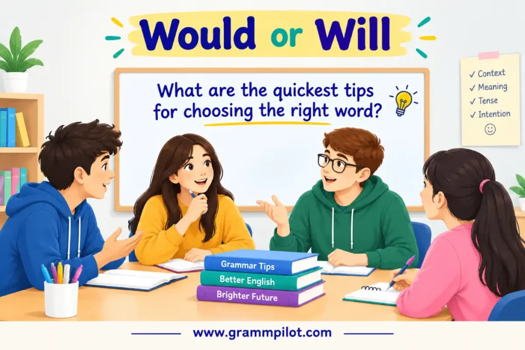 What are the quickest tips for choosing the right word?