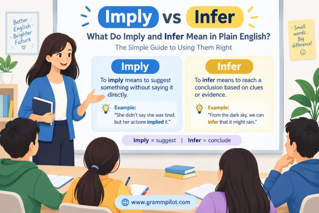 What Do Imply and Infer Mean in Plain English?