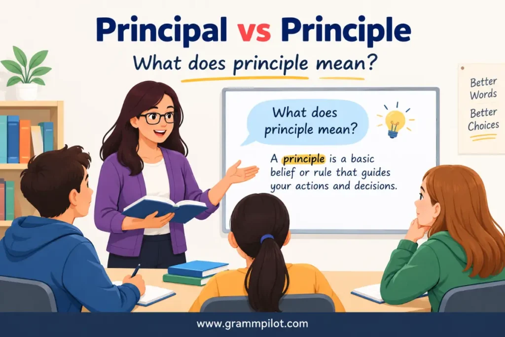 What does principle mean?