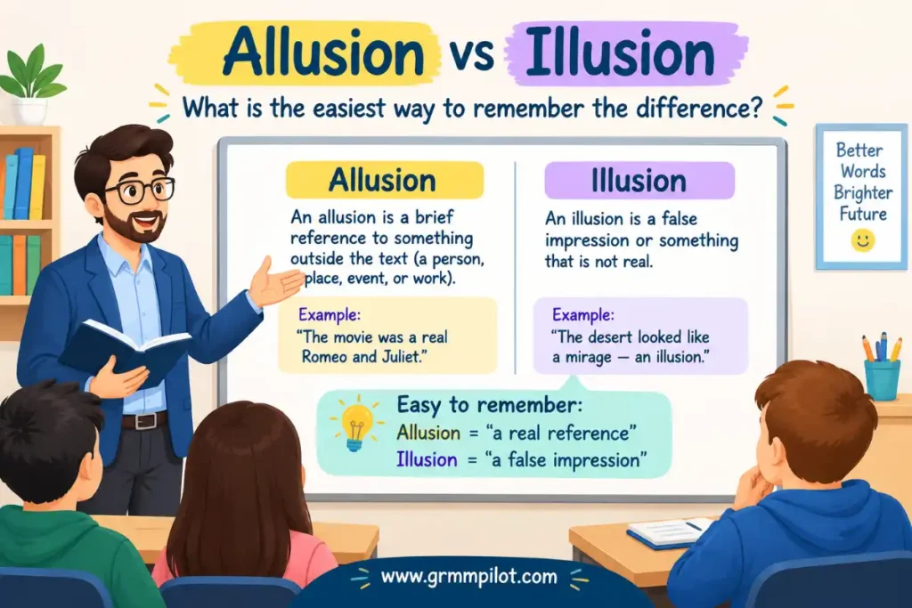 What is the easiest way to remember the difference?