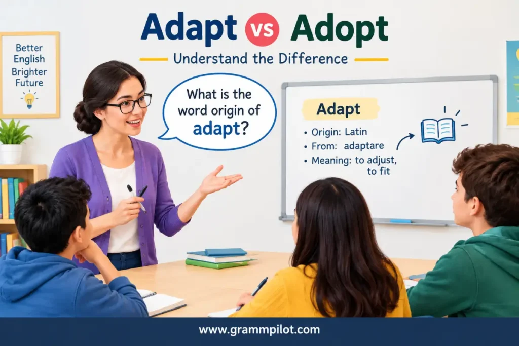 What is the word origin of adapt?