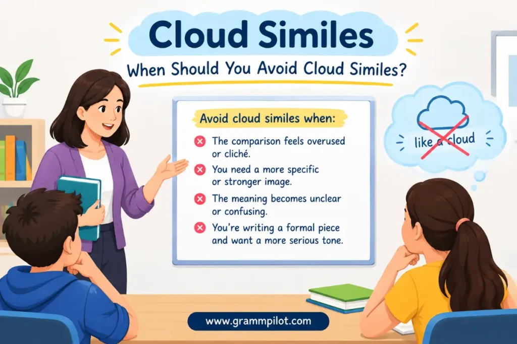 When Should You Avoid Cloud Similes?