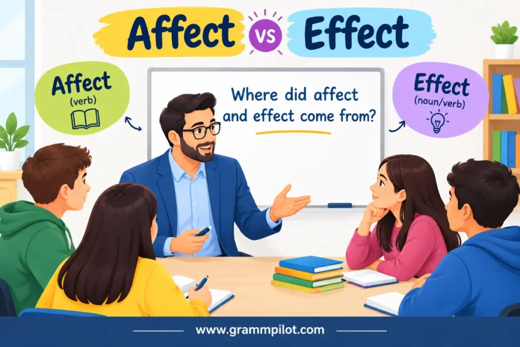Where did affect and effect come from?