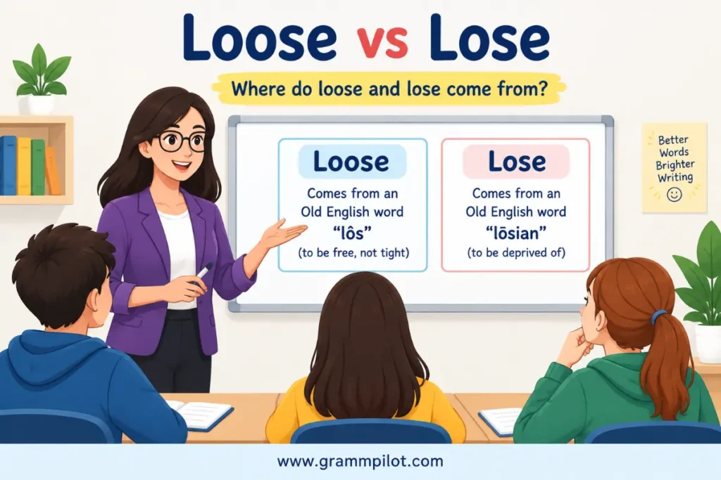 Where do loose and lose come from?