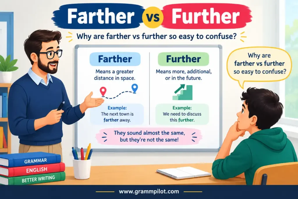 Why are farther vs further so easy to confuse?