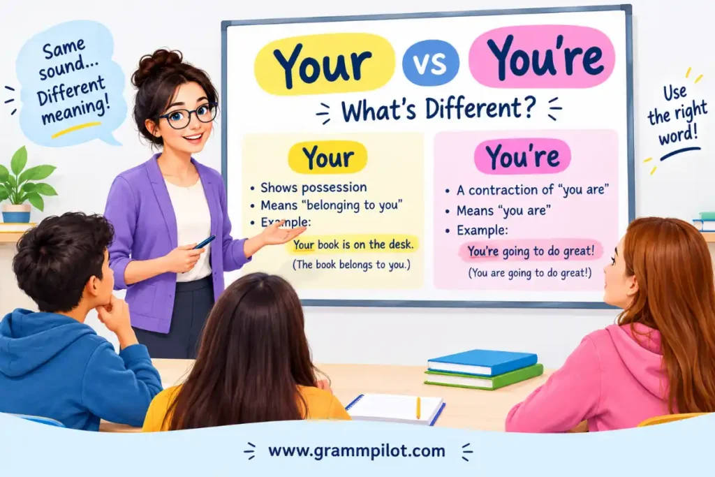 Your vs yours — what's different?