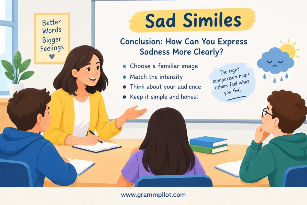 Conclusion: How Can You Express Sadness More Clearly?