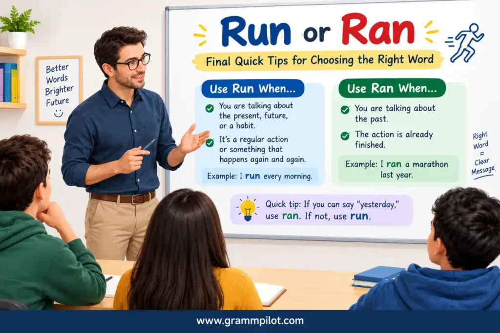 Final quick tips for choosing the right word