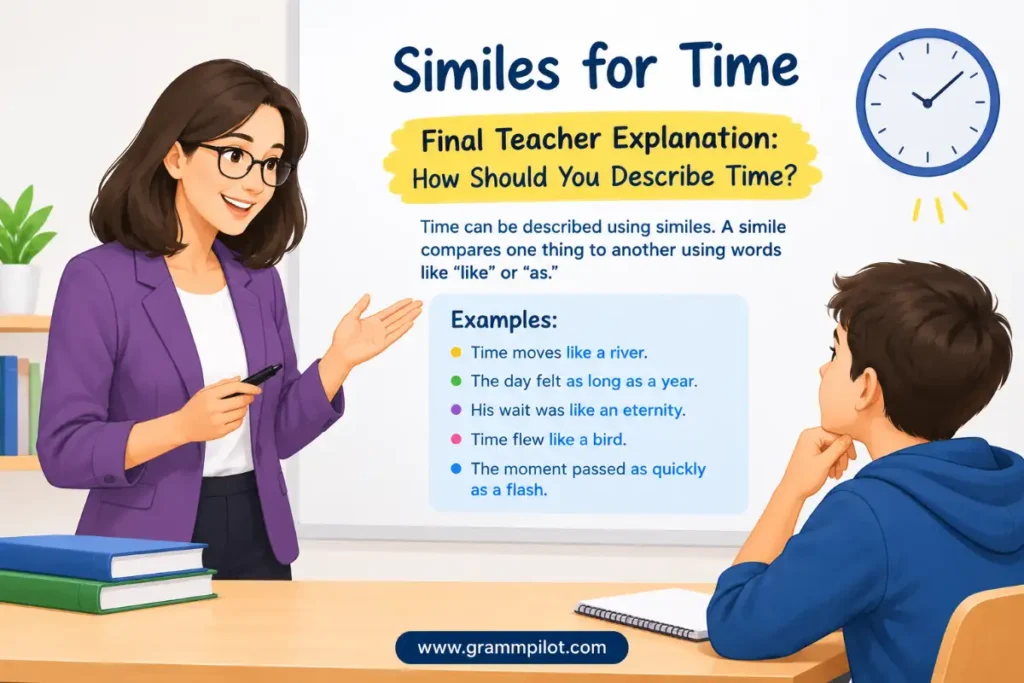 Final Teacher Explanation: How Should You Describe Time?