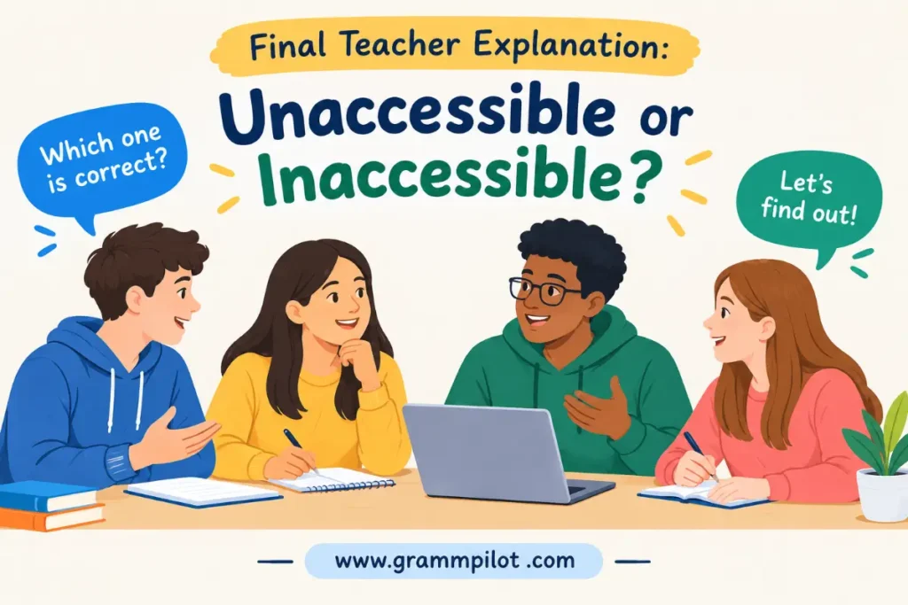 Final Teacher Explanation: Unaccessible or Inaccessible?