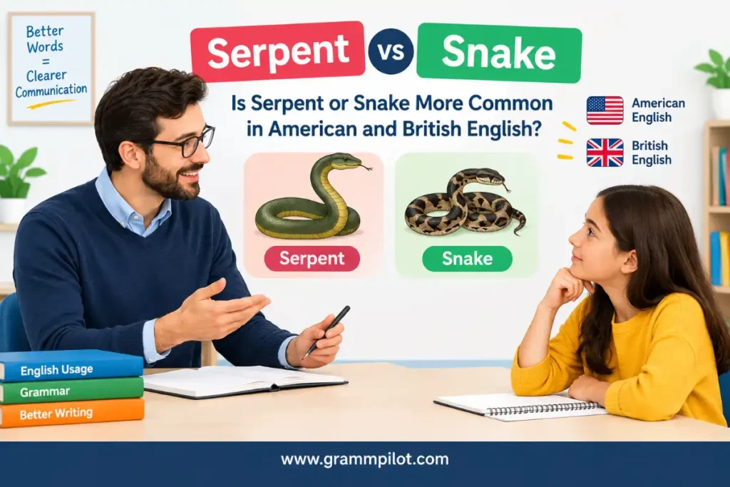 Is Serpent or Snake More Common in American and British English?