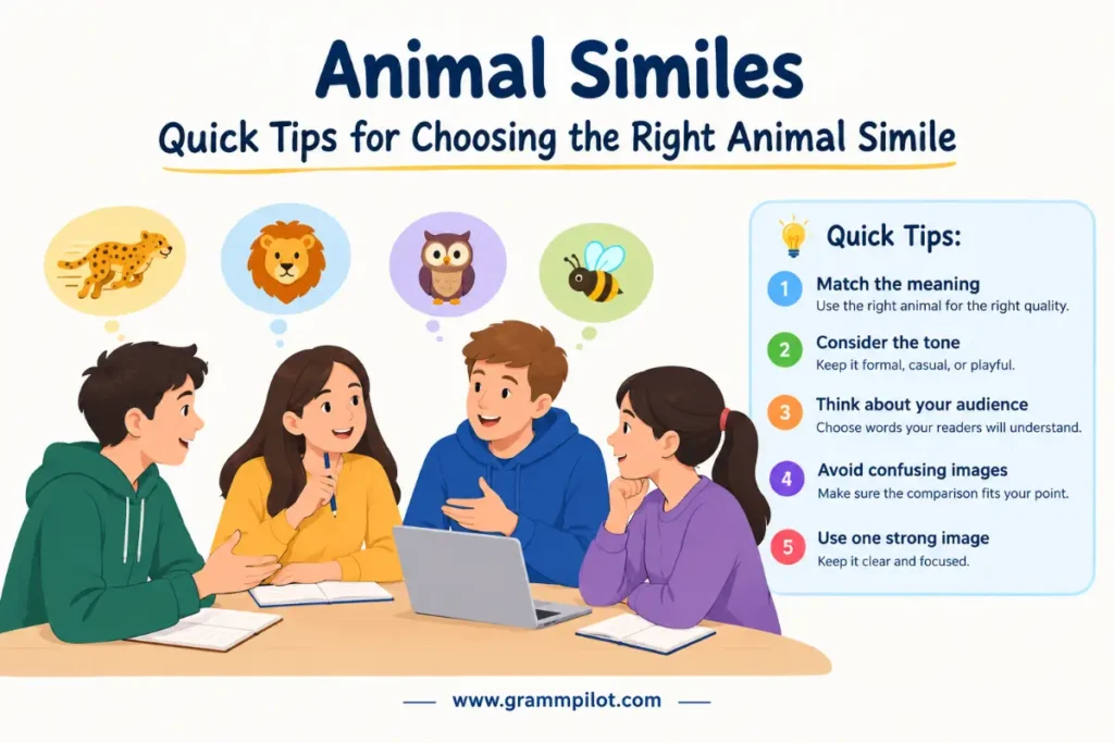 Quick Tips for Choosing the Right Animal Simile