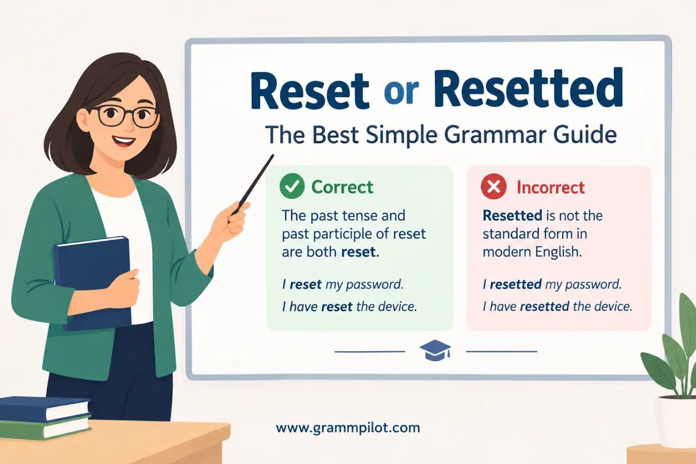 Reset or Resetted: The Best Simple Grammar Guide