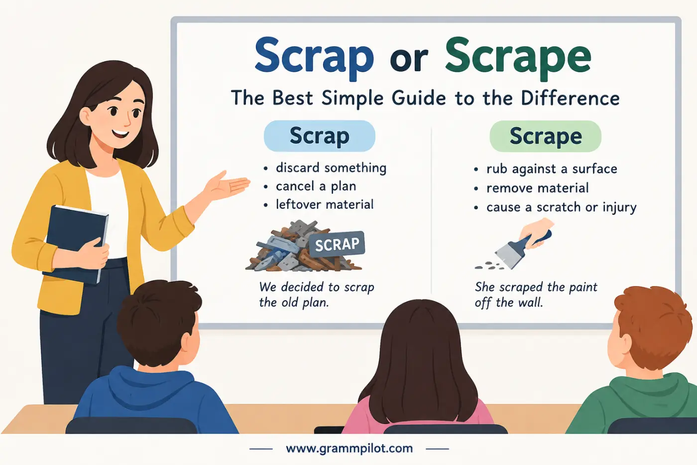 Scrap or Scrape: The Best Simple Guide to the Difference
