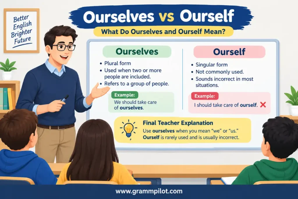 What Do Ourselves and Ourself Mean?