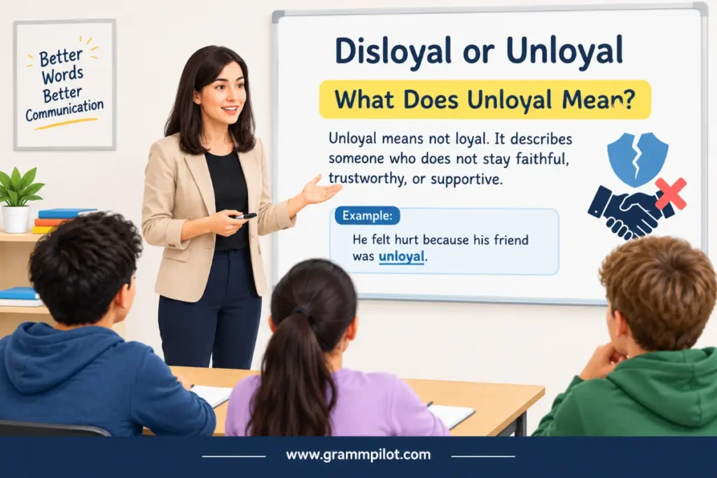 What Does Unloyal Mean?