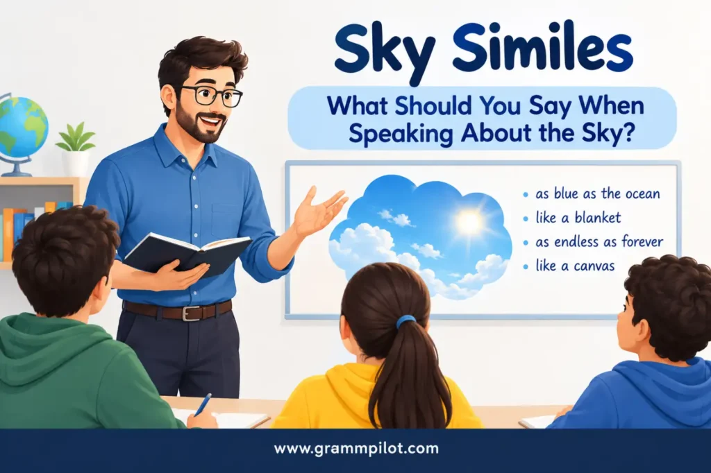 What Should You Say When Speaking About the Sky?