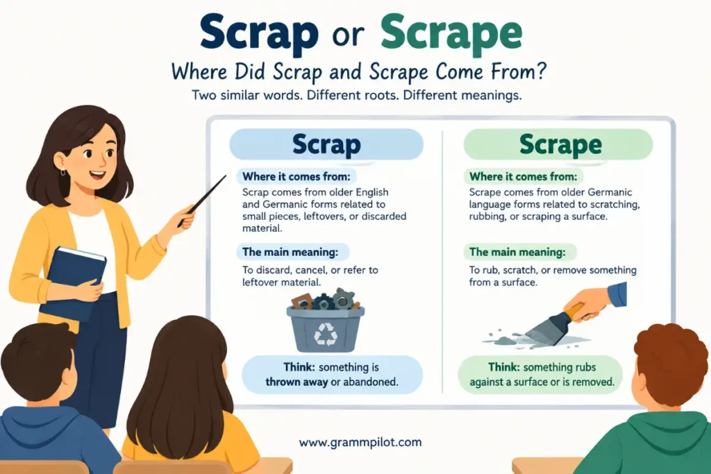 Where Did Scrap and Scrape Come From?