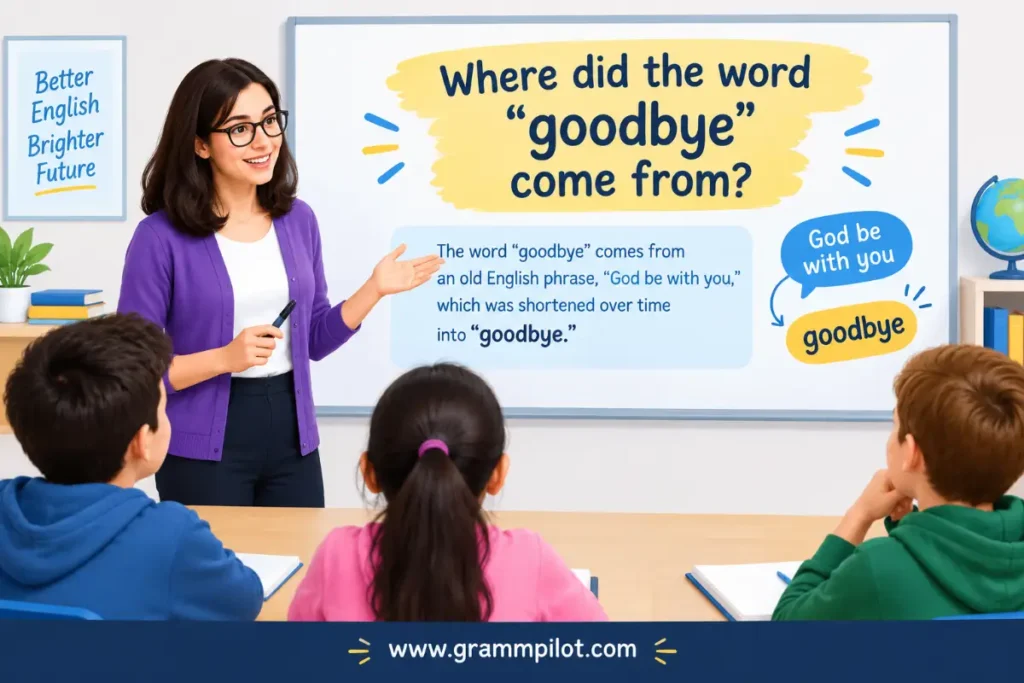 Where did the word “goodbye” come from?
